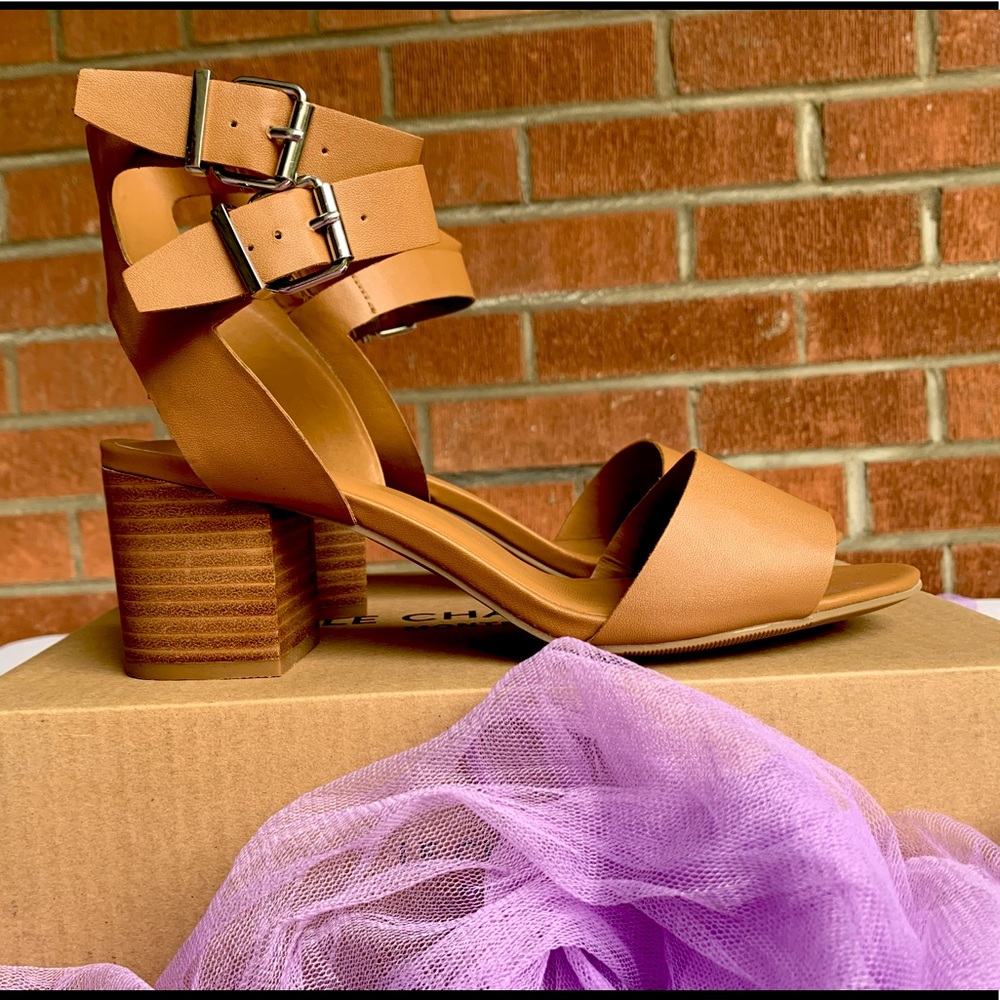 NIB ⭐️Ankle Cuff Block heel Sandals